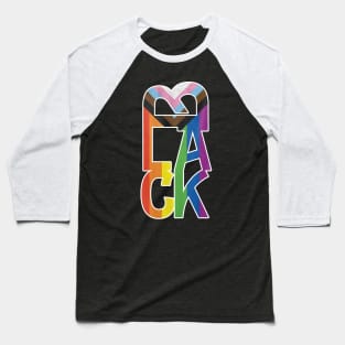 Black LGTBQ Pride Baseball T-Shirt